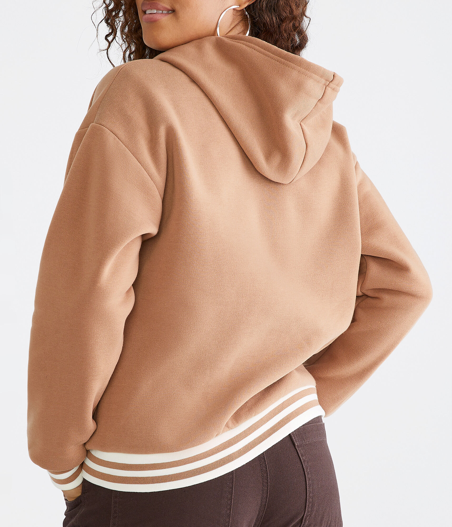 Varsity Hooded Fleece Jacket