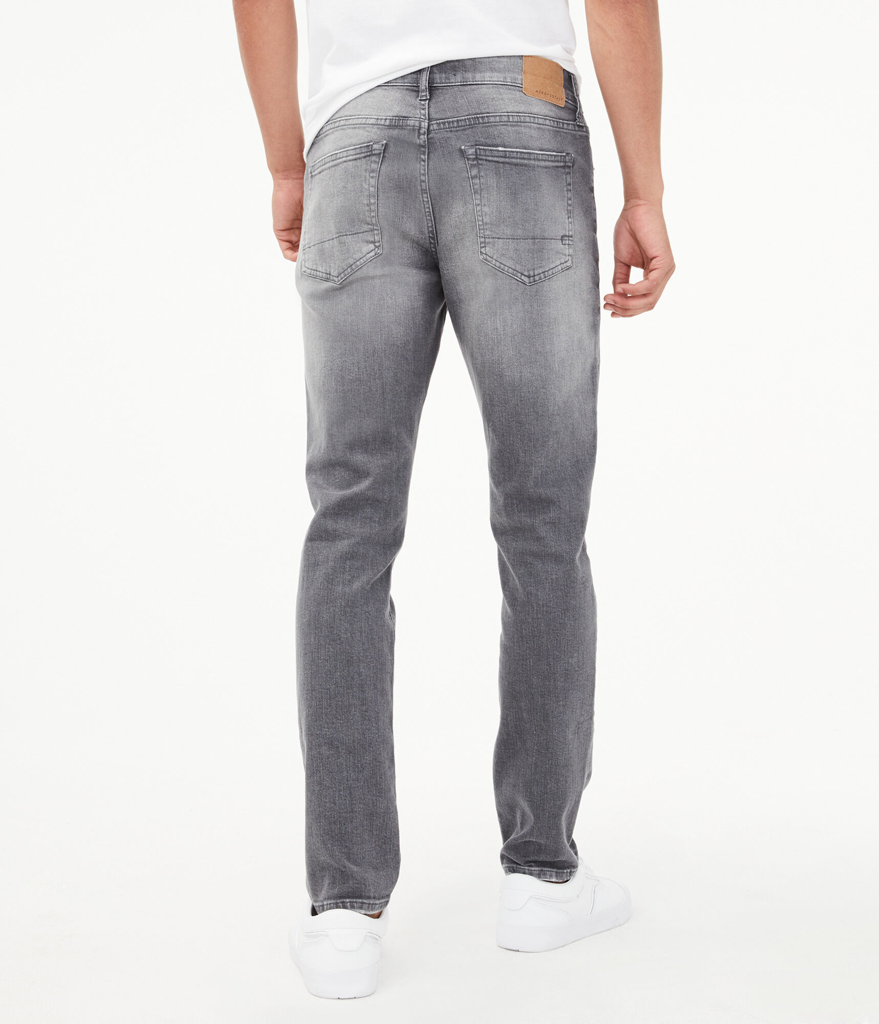 Skinny Grey Wash Stretch Jean***
