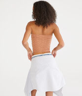 Eyelet Cropped Tube Top