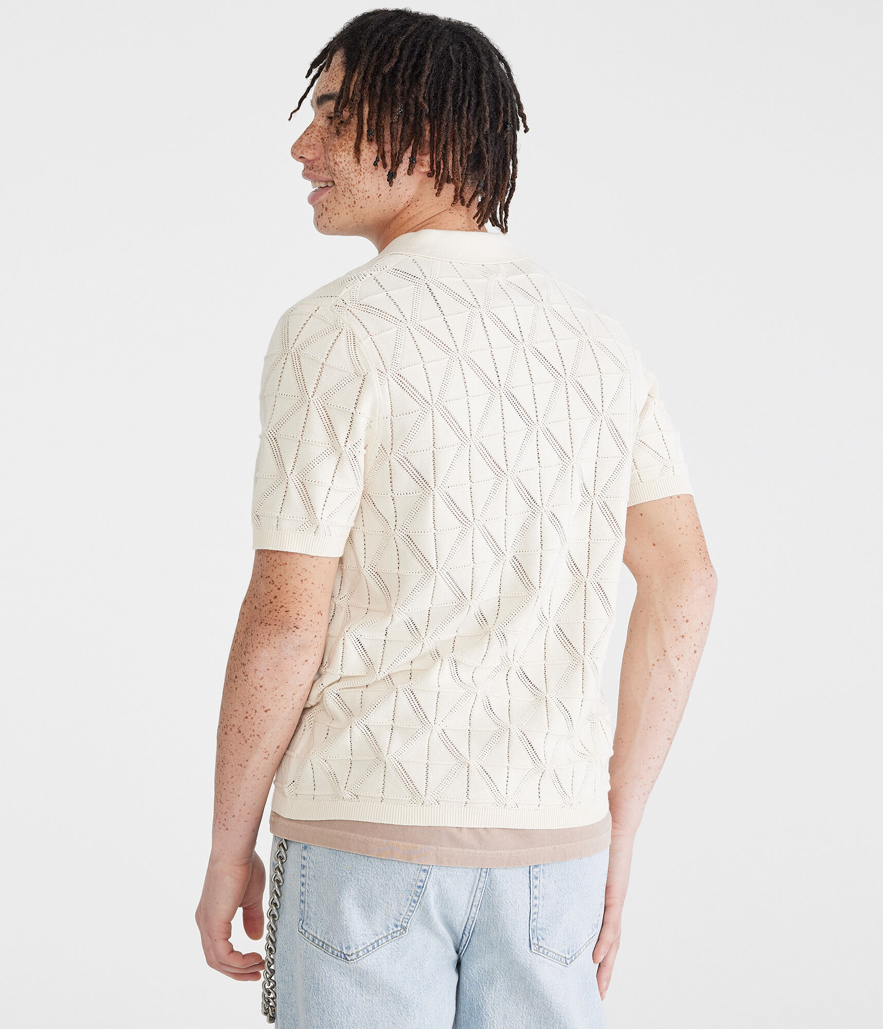 Geometric Sweater Shirt