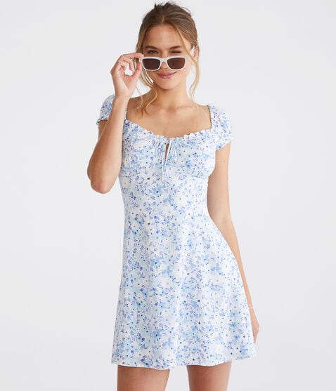 Floral Sweetheart Fit & Flare Dress