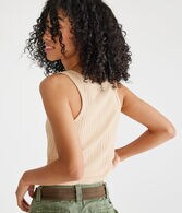 Ribbed Cropped Tank