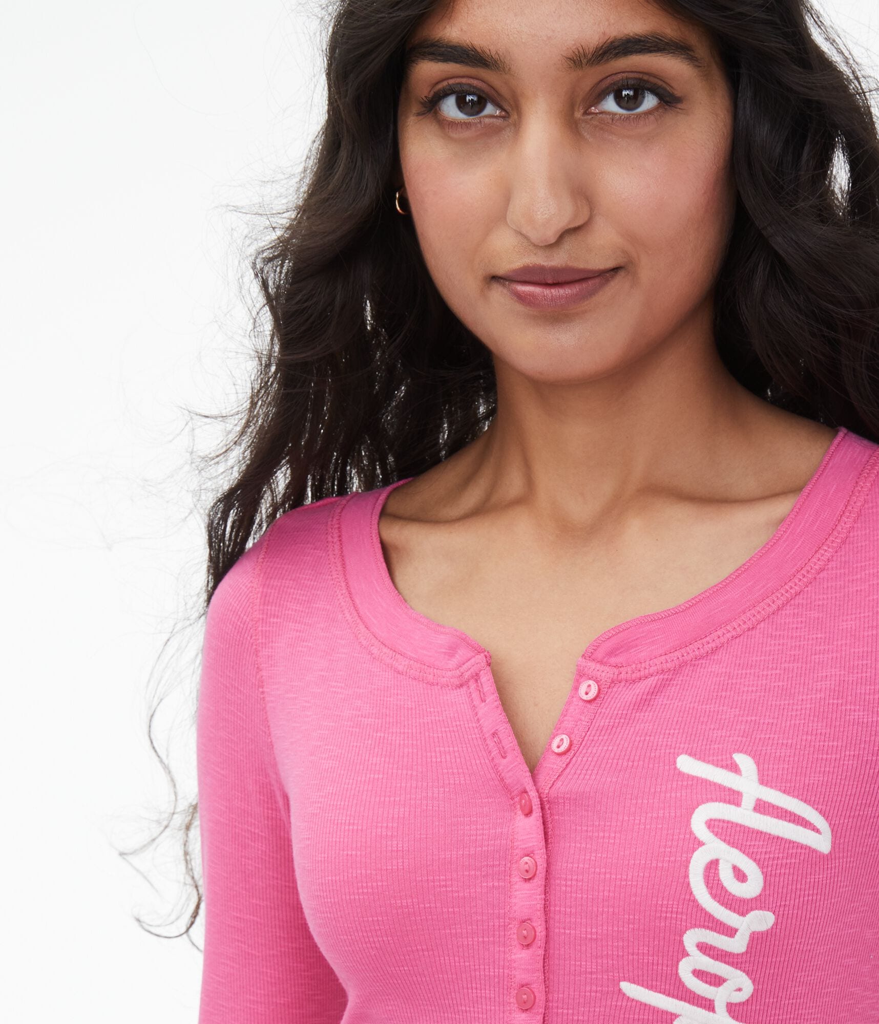 Vertical Aeropostale Graphic Henley