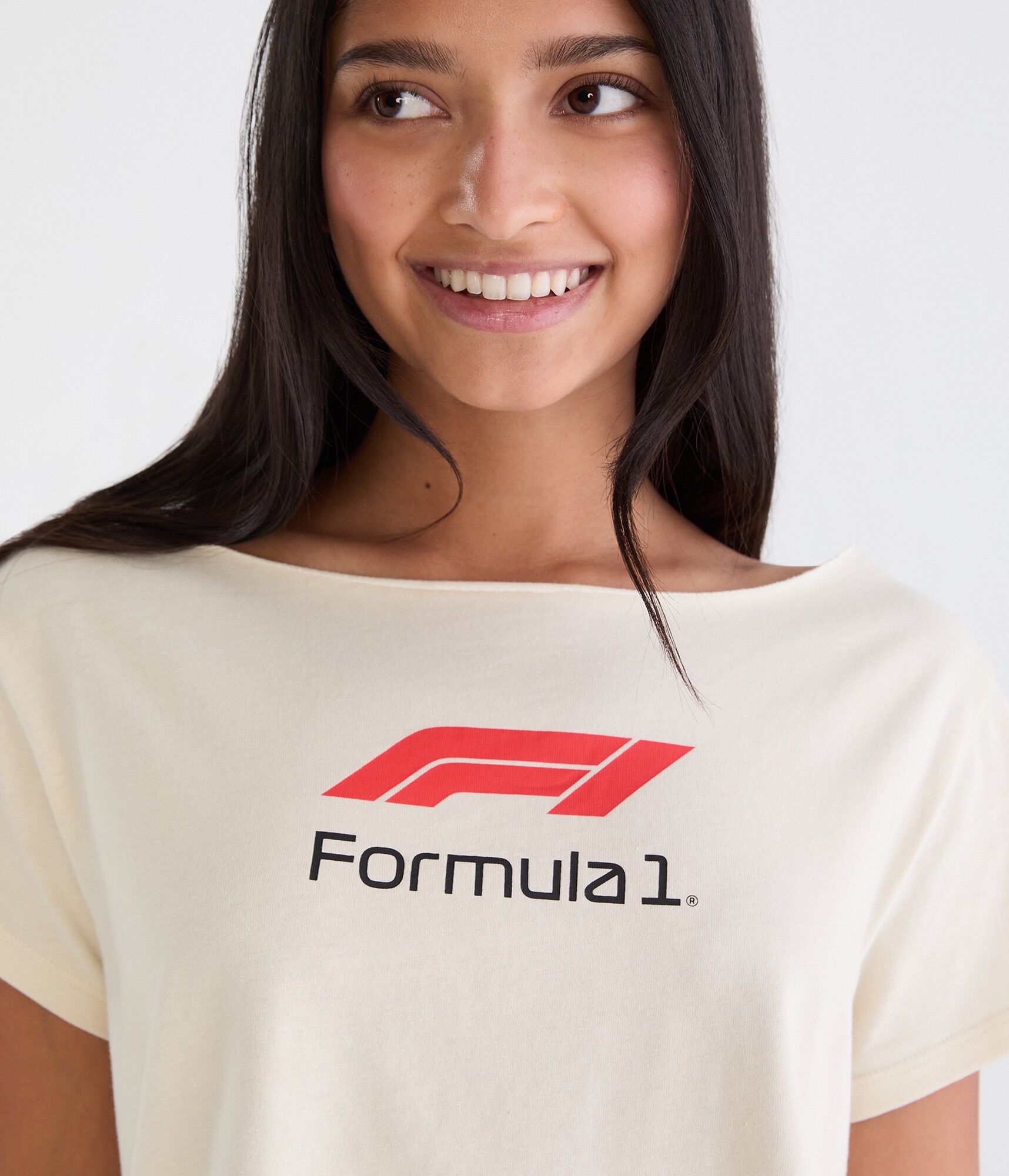 Formula 1&reg; Car Off-The-Shoulder Graphic Tee