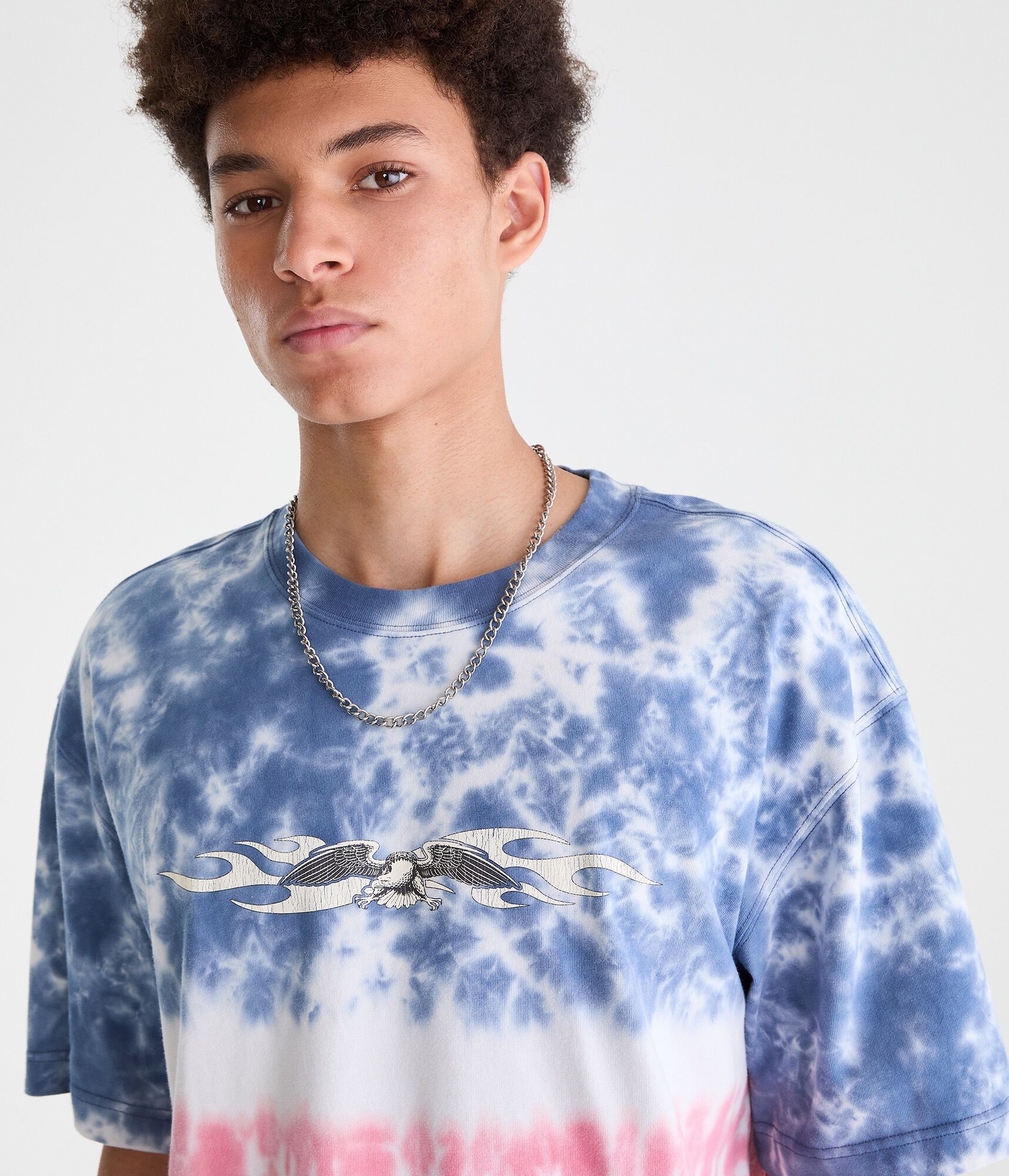 Eagle Tattoo Americana Tie-Dye Graphic Tee