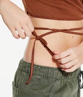 Surplice Tie-Front Crop Top