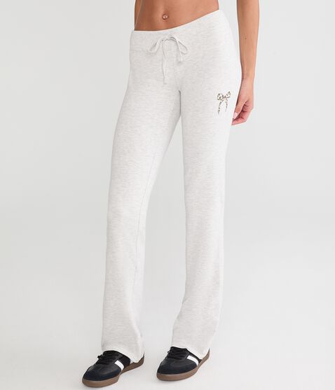Cloud Soft Leopard Print Bow Fit & Flare Sweatpants Cloud Soft Leopard Print Bow Fit & Flare Sweatpants