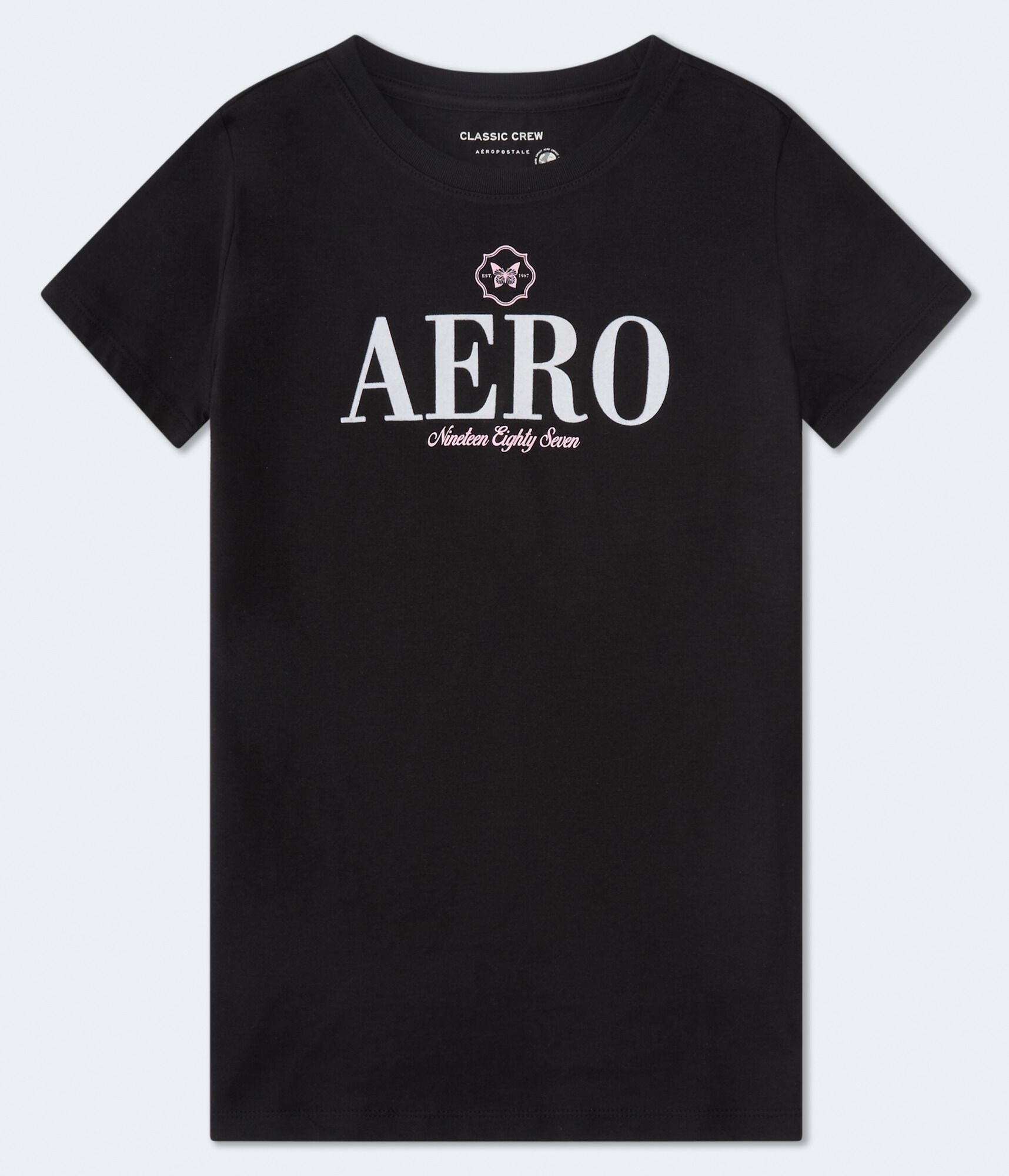 Aero Butterfly Flocked Graphic Tee