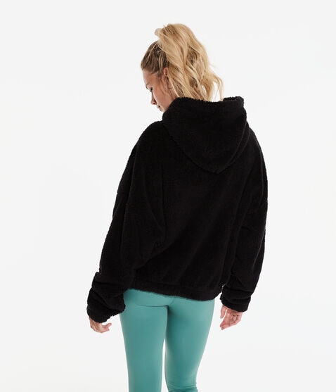 Sherpa Fleece Oversized Full-Zip Hoodie Sherpa Fleece Oversized Full-Zip Hoodie