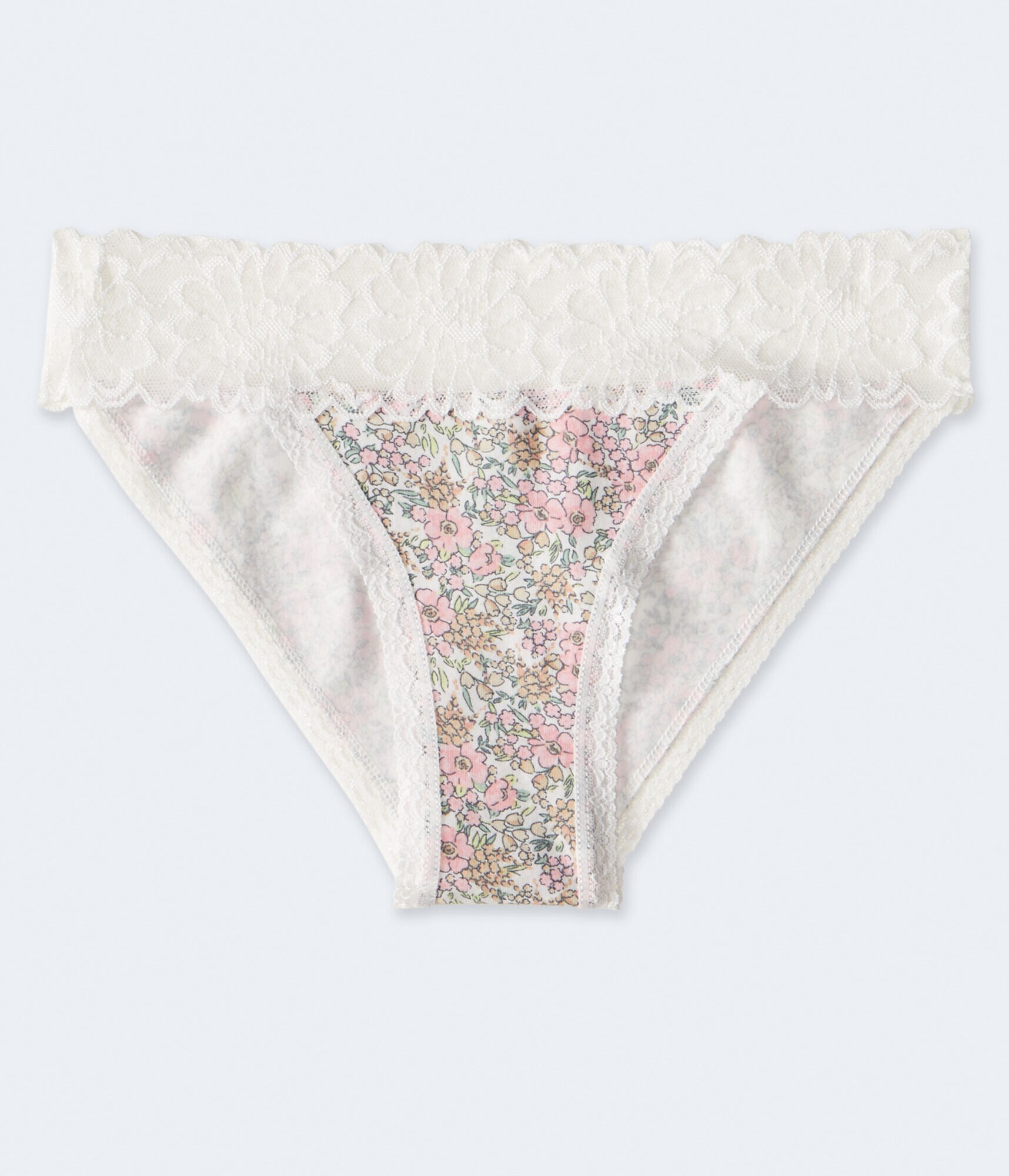 Floral Lace-Trim Bikini