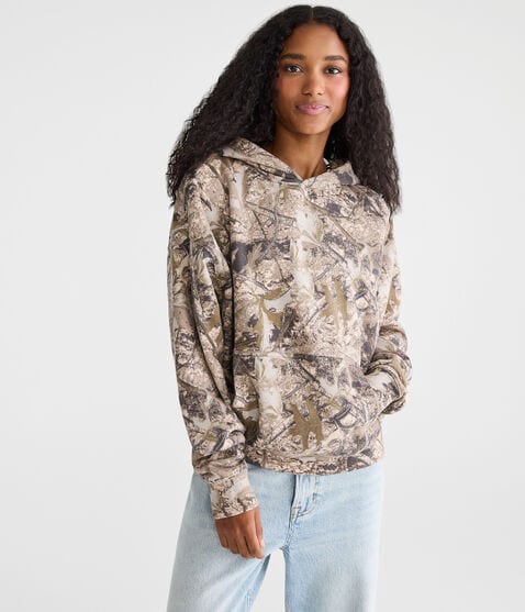 Forest Camo Boxy Pullover Hoodie Forest Camo Boxy Pullover Hoodie