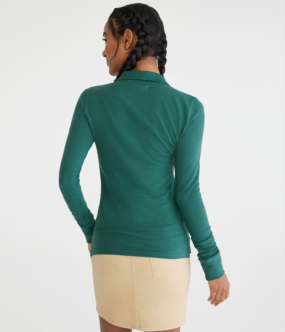 Long Sleeve Uniform Piqué Polo