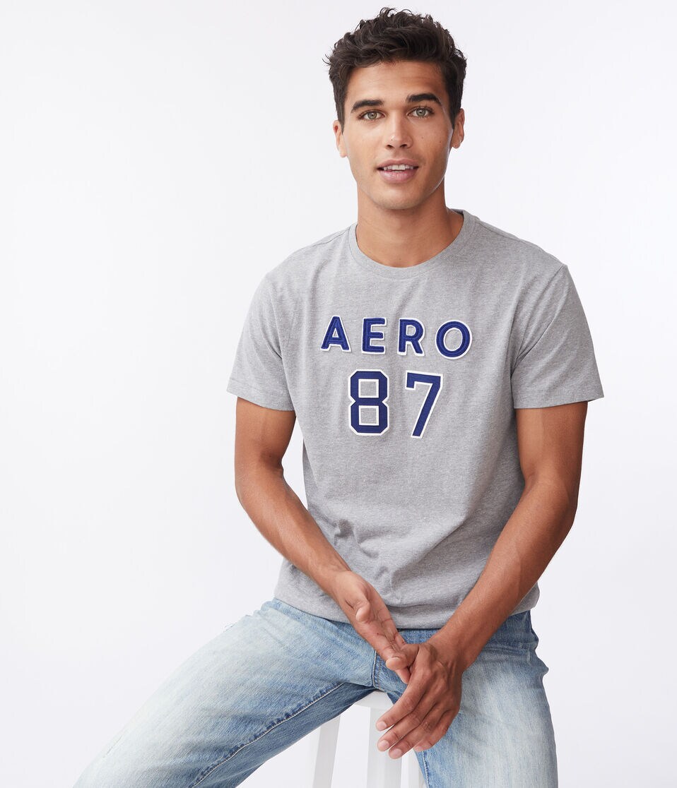 Aero 87 Logo Appliqué Graphic Tee