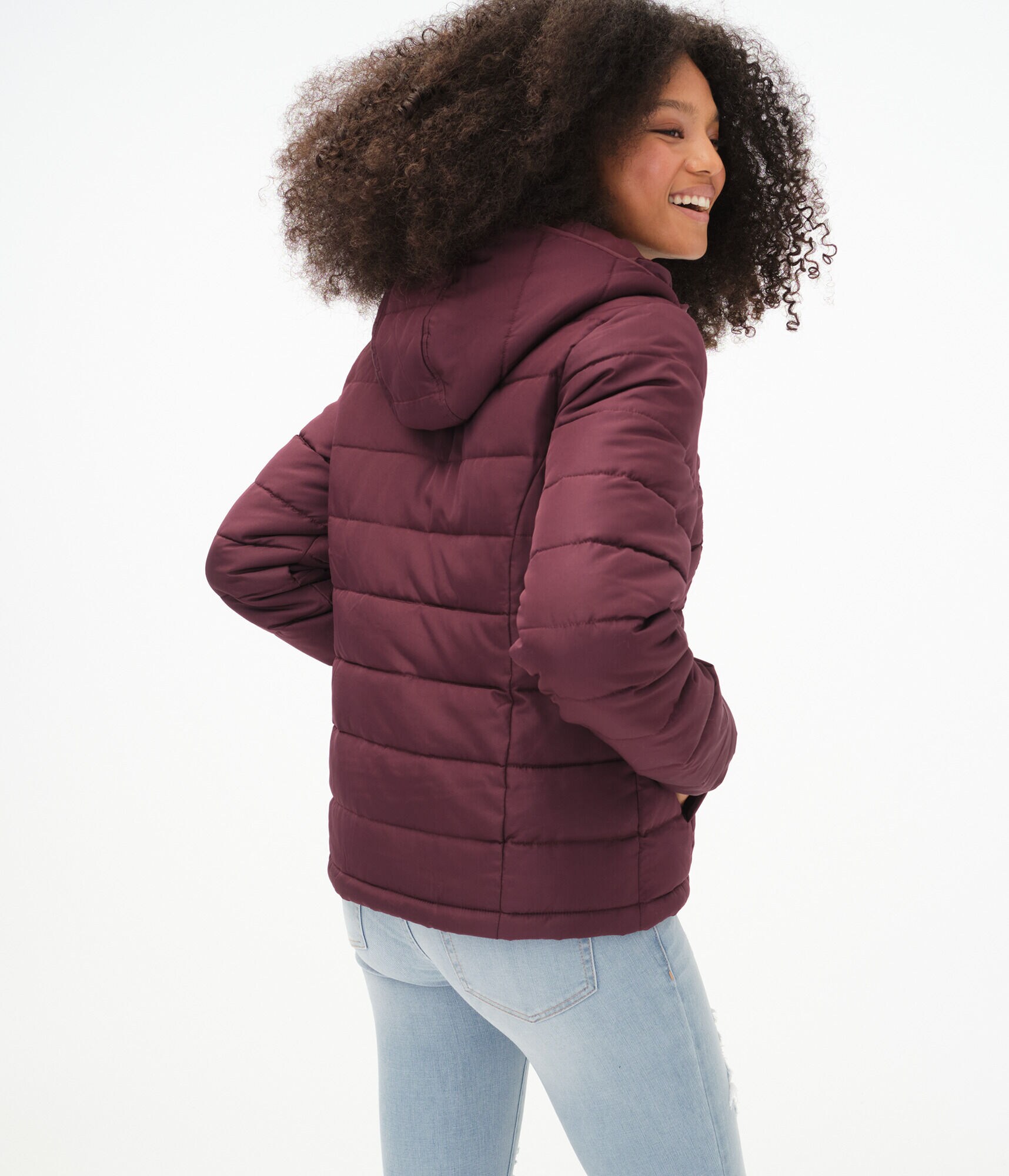 Lightweight Hooded Puffer Jacket