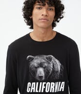 Long Sleeve California Bear Graphic Tee***