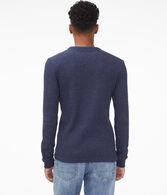 Long Sleeve Solid Crew Neck Thermal Tee