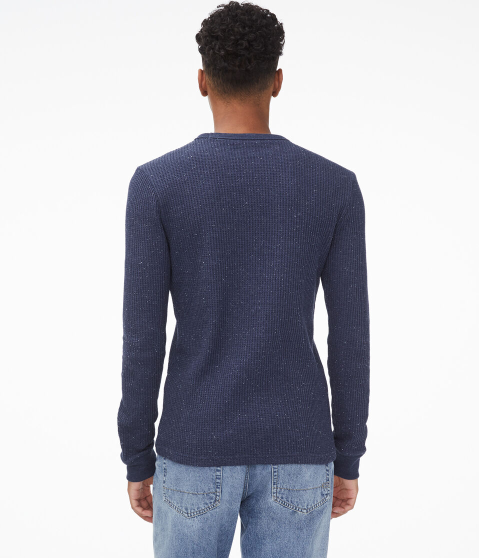 Long Sleeve Solid Crew Neck Thermal Tee