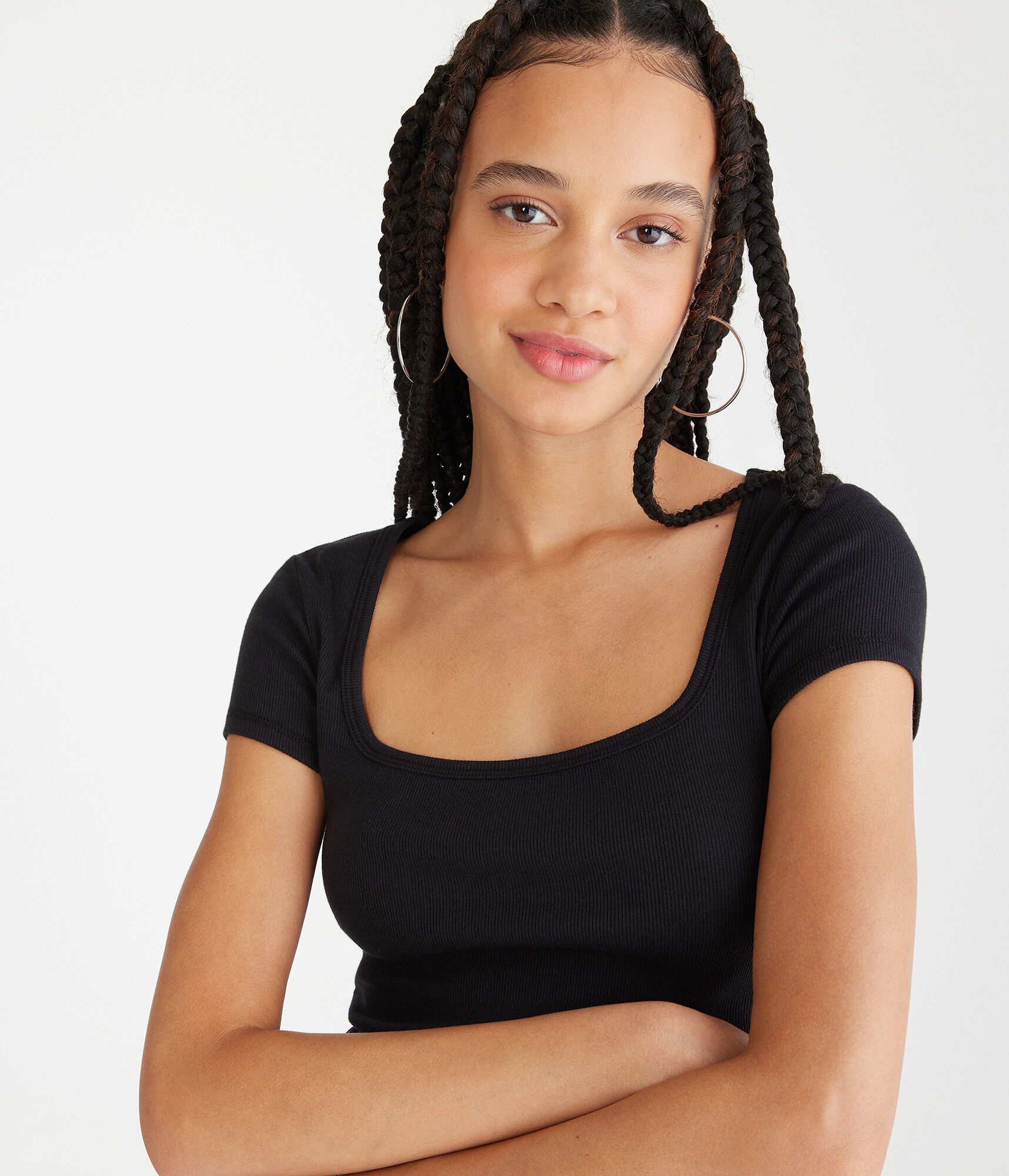 Seriously Soft Square-Neck Baby Tee