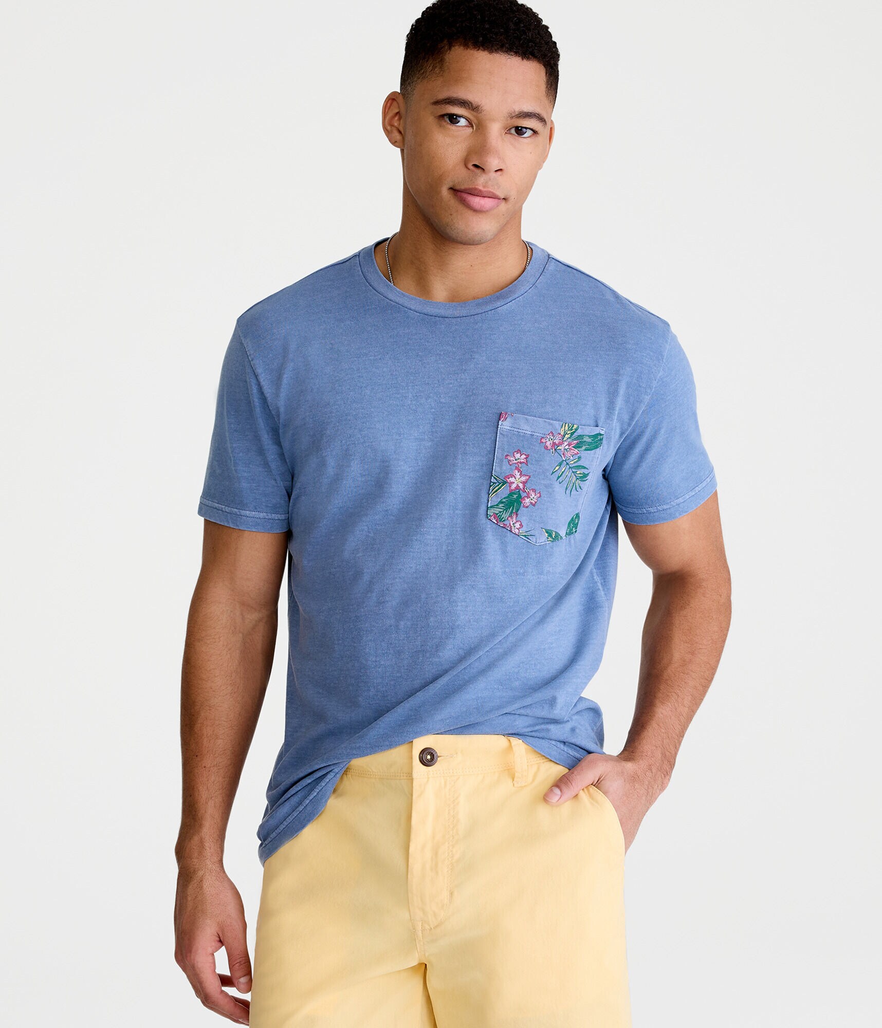 Floral Pocket Crew Tee
