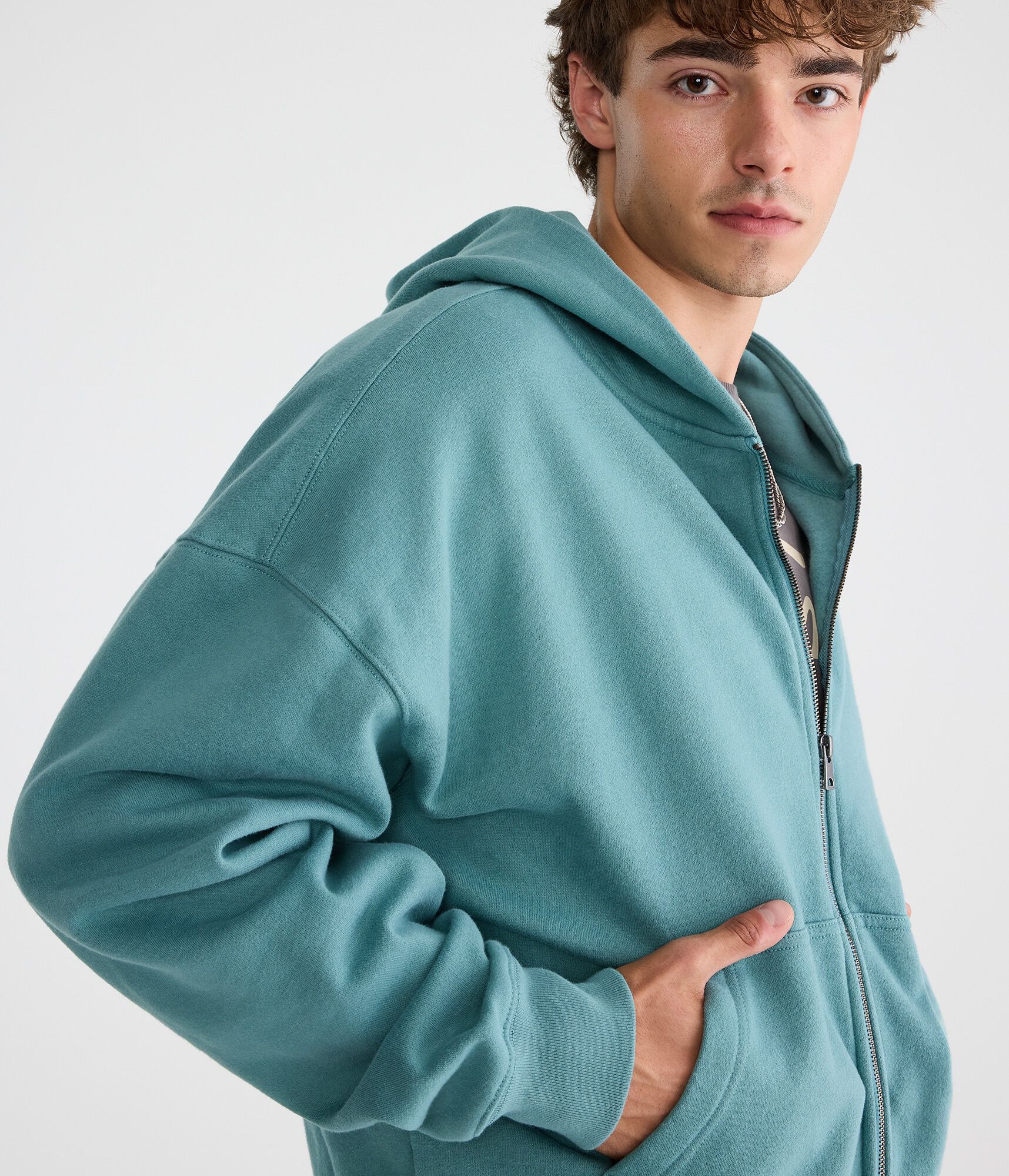 Cloud Soft Boxy Full-Zip Hoodie