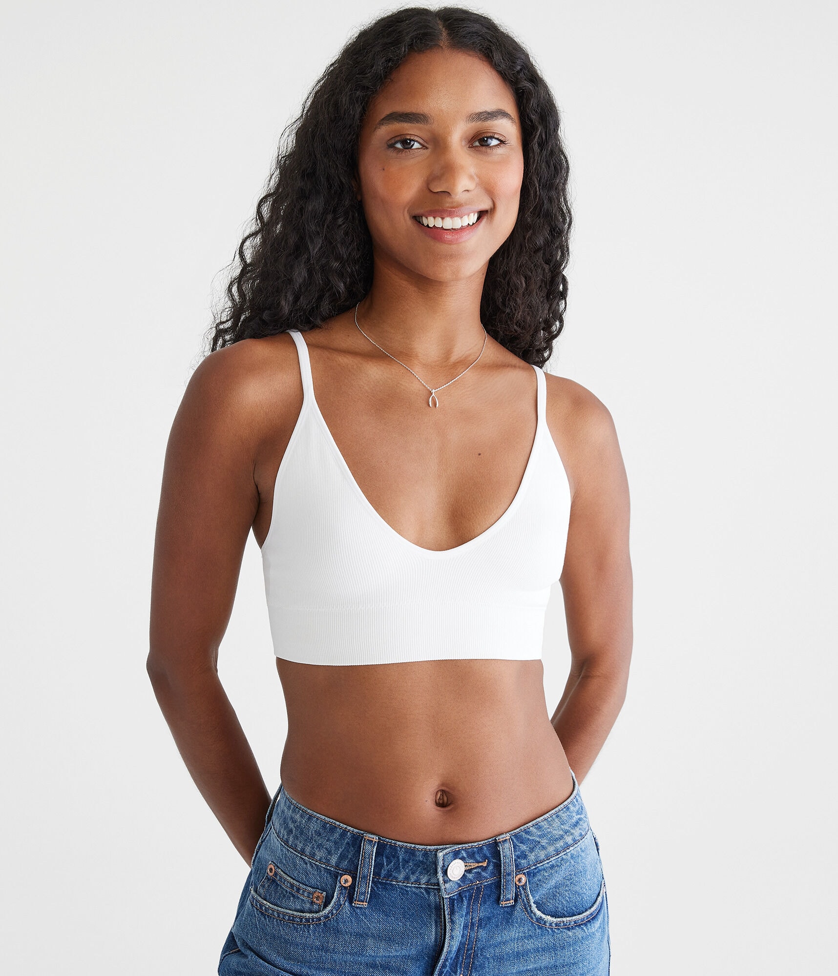 Wear 2 Ways Seamless Ribbed Bralette
