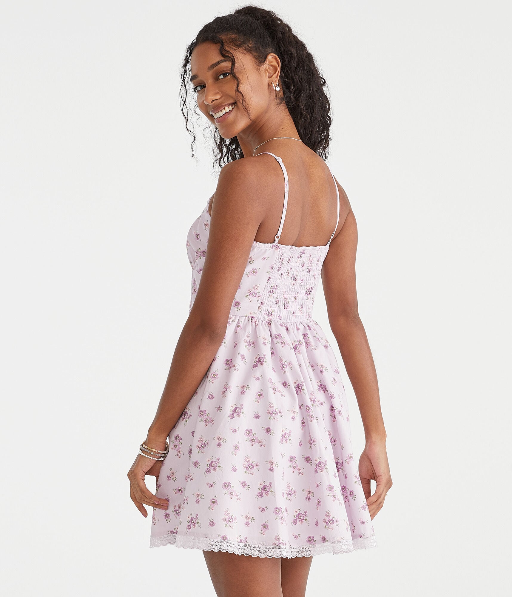 Floral Scoop-Neck Fit & Flare Dress