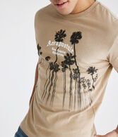 Aeropostale Gothic Palms Graphic Tee