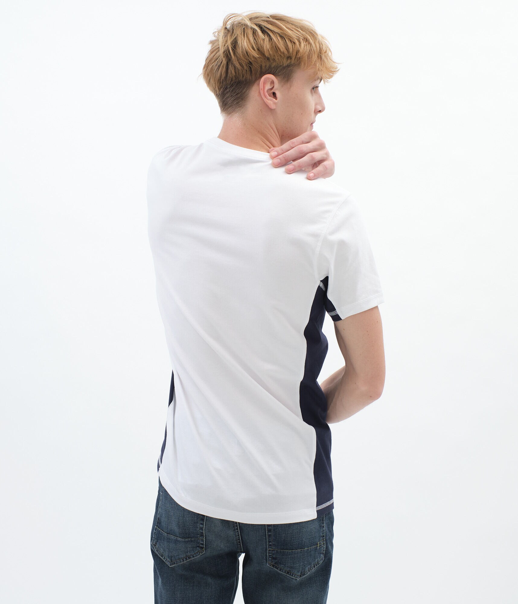 Aero Logo Colorblocked Stretch Graphic Tee