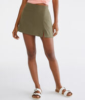 Notched Mini Skirt