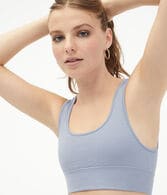 Seamless Waffle Longline Bralette
