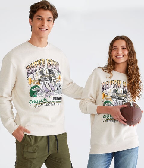 Super Bowl XV Eagles & Raiders Crew Sweatshirt Super Bowl XV Eagles & Raiders Crew Sweatshirt