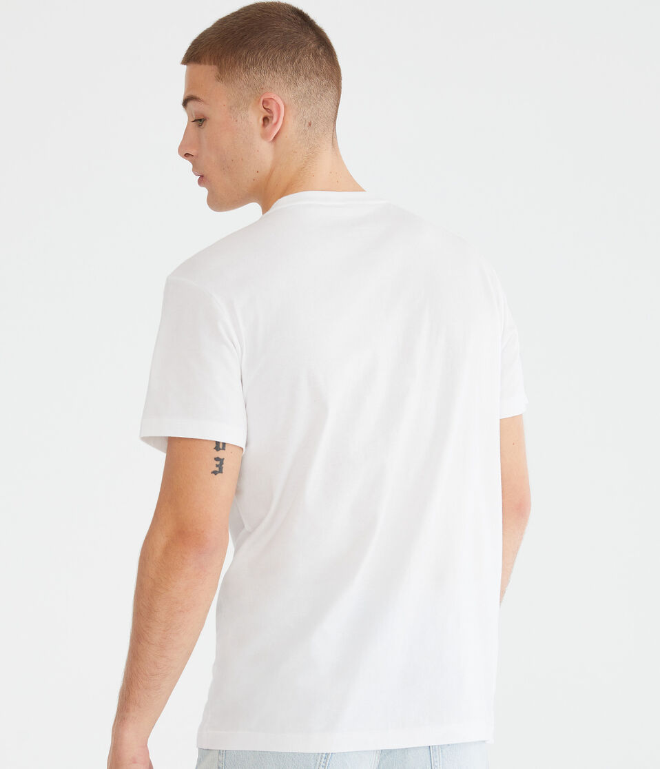 Aeropostale Split 87 Appliqué Graphic Tee