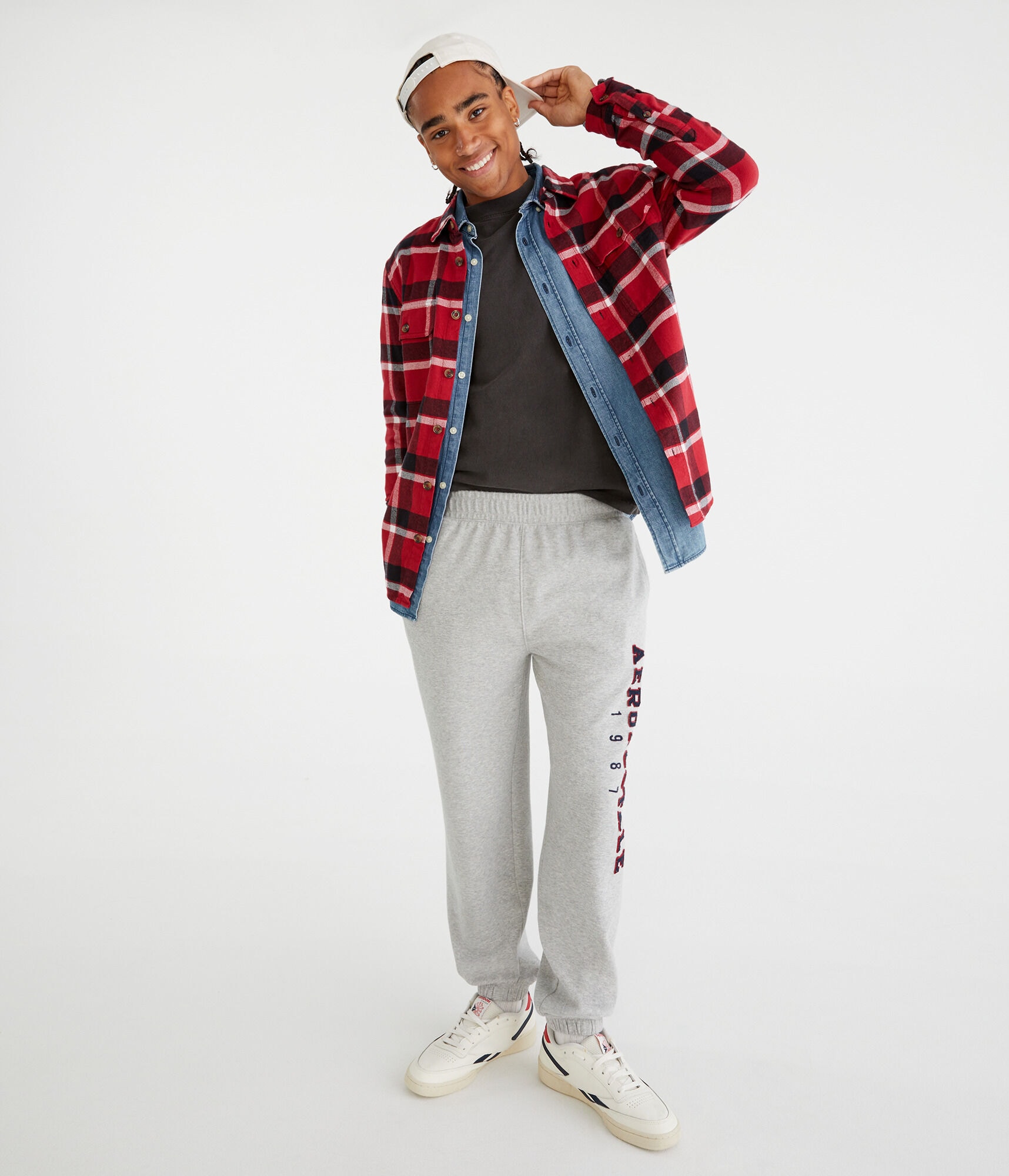 Long Sleeve Plaid Flannel Overshirt