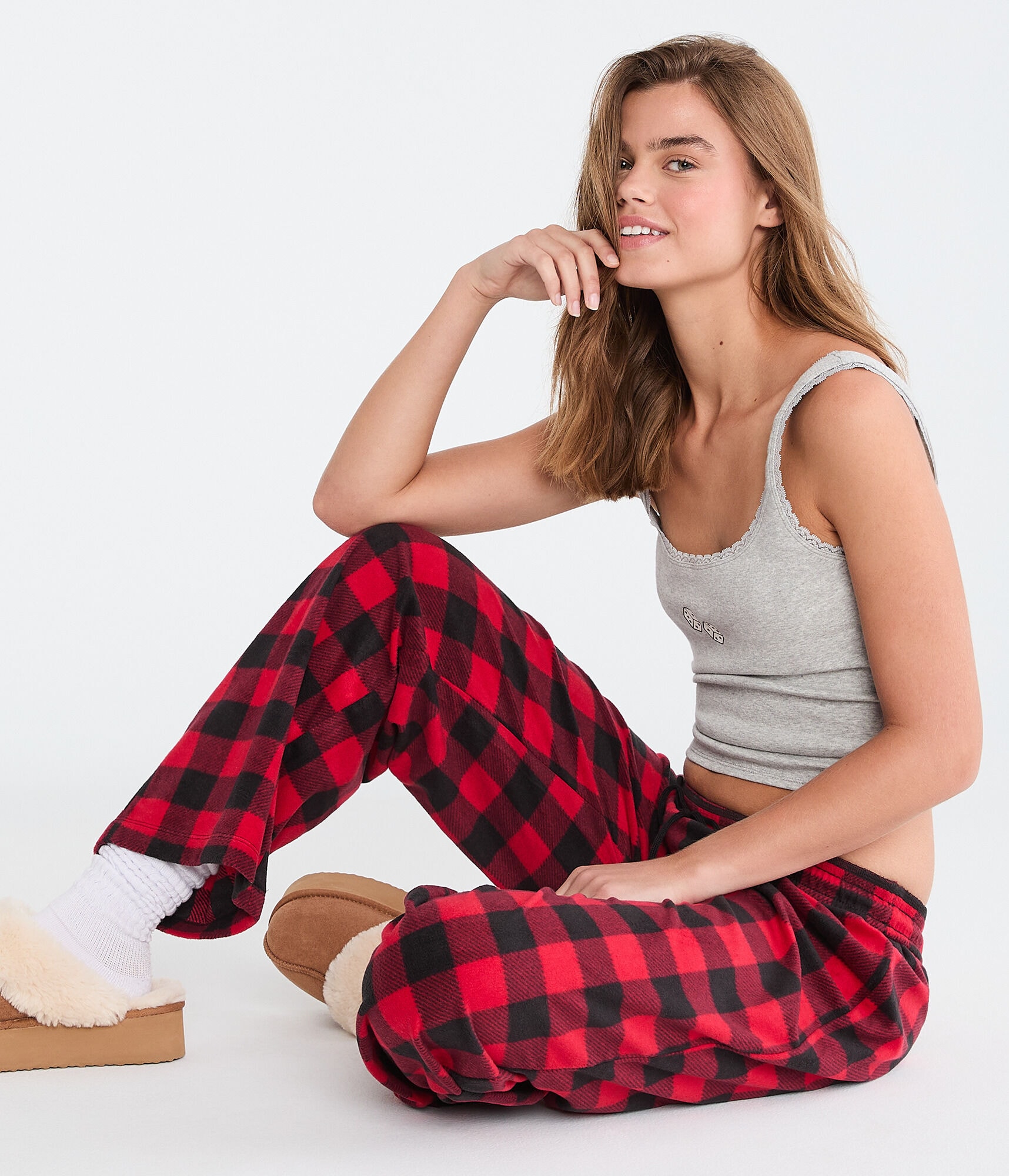 Buffalo Plaid Polyfleece Sleep Pants