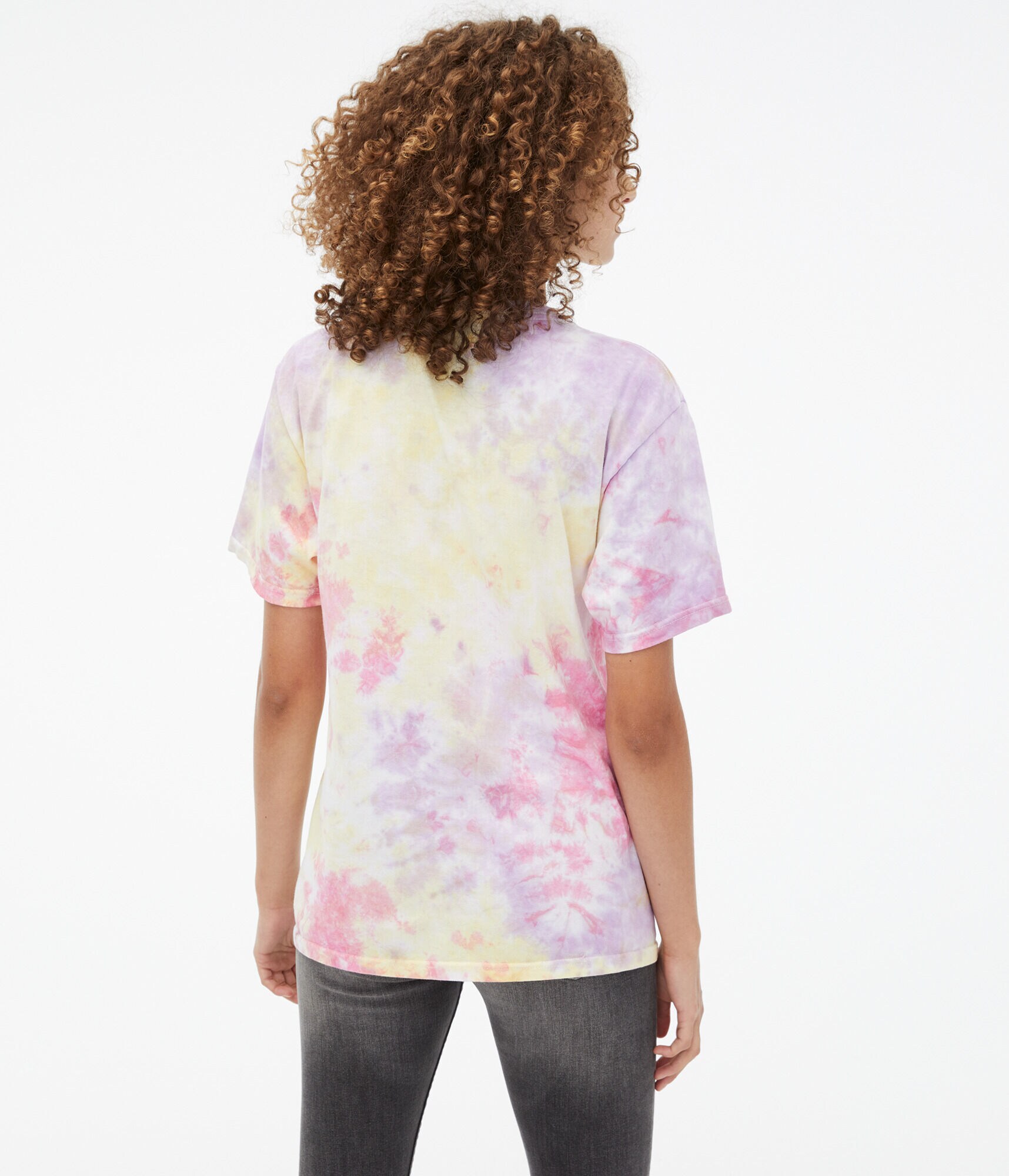 Jimi Hendrix Tie-Dye Boyfriend Tee