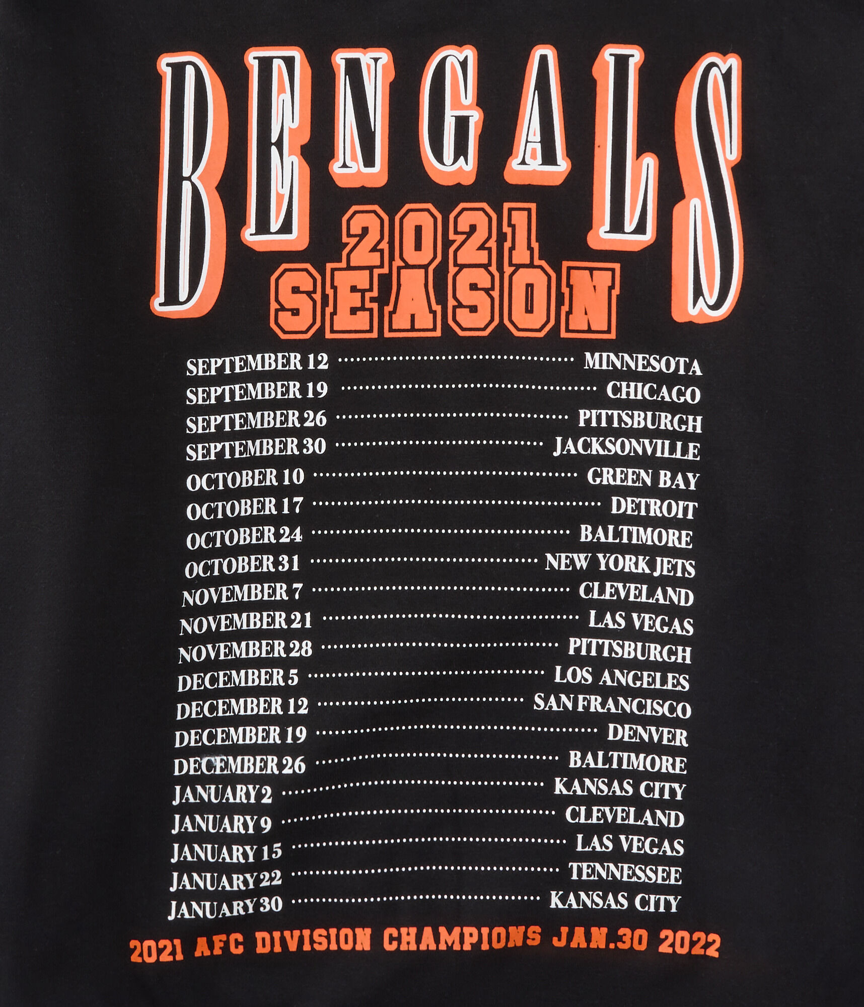 Cincinnati Bengals 2021 Season Pullover Hoodie