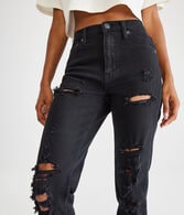 High-Rise Stretch Mom Jean