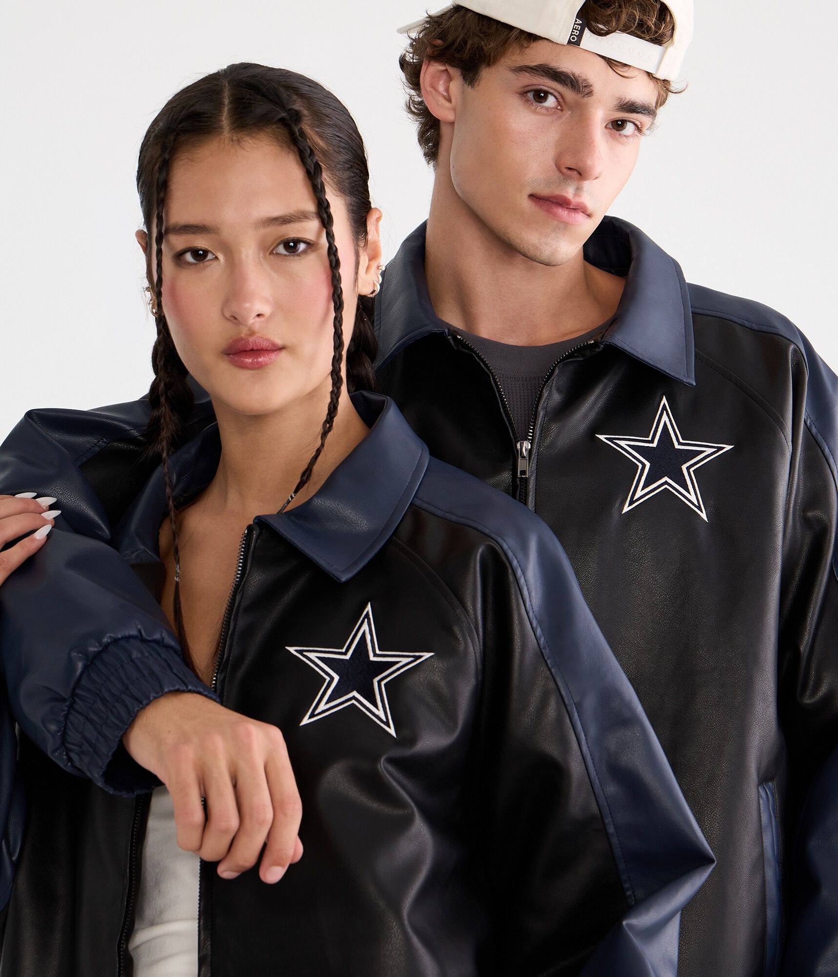 Dallas Cowboys Faux Leather Full-Zip Jacket