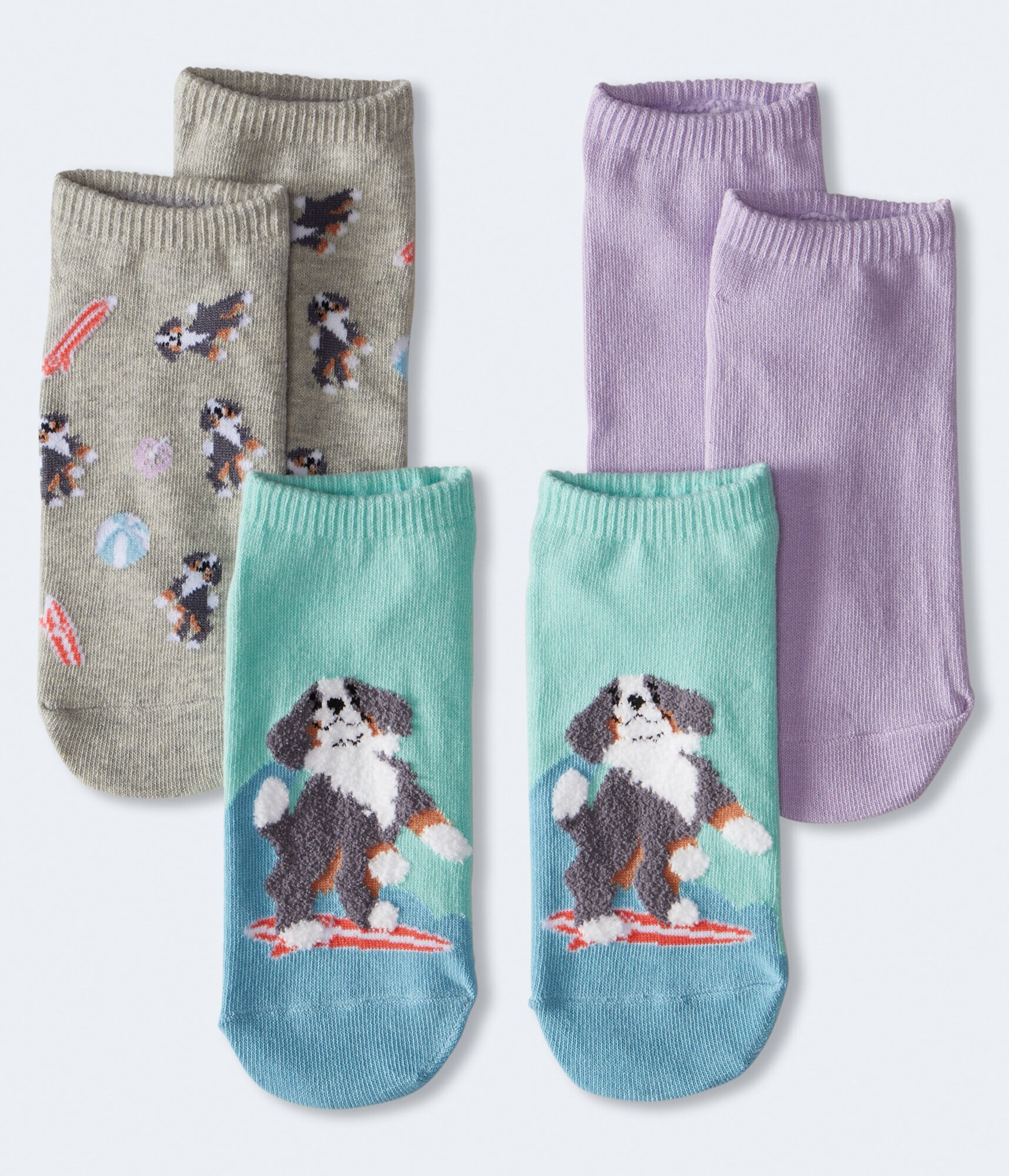 Surfing Dog Ankle Sock 3-Pack