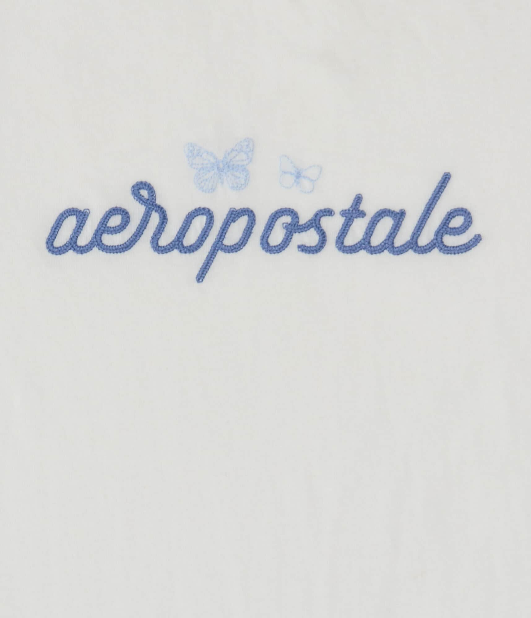 Aeropostale Script Butterflies Graphic Tee