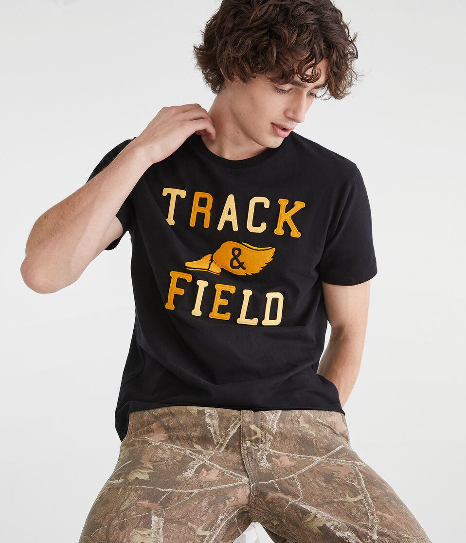 Track & Field Appliqué Graphic Tee