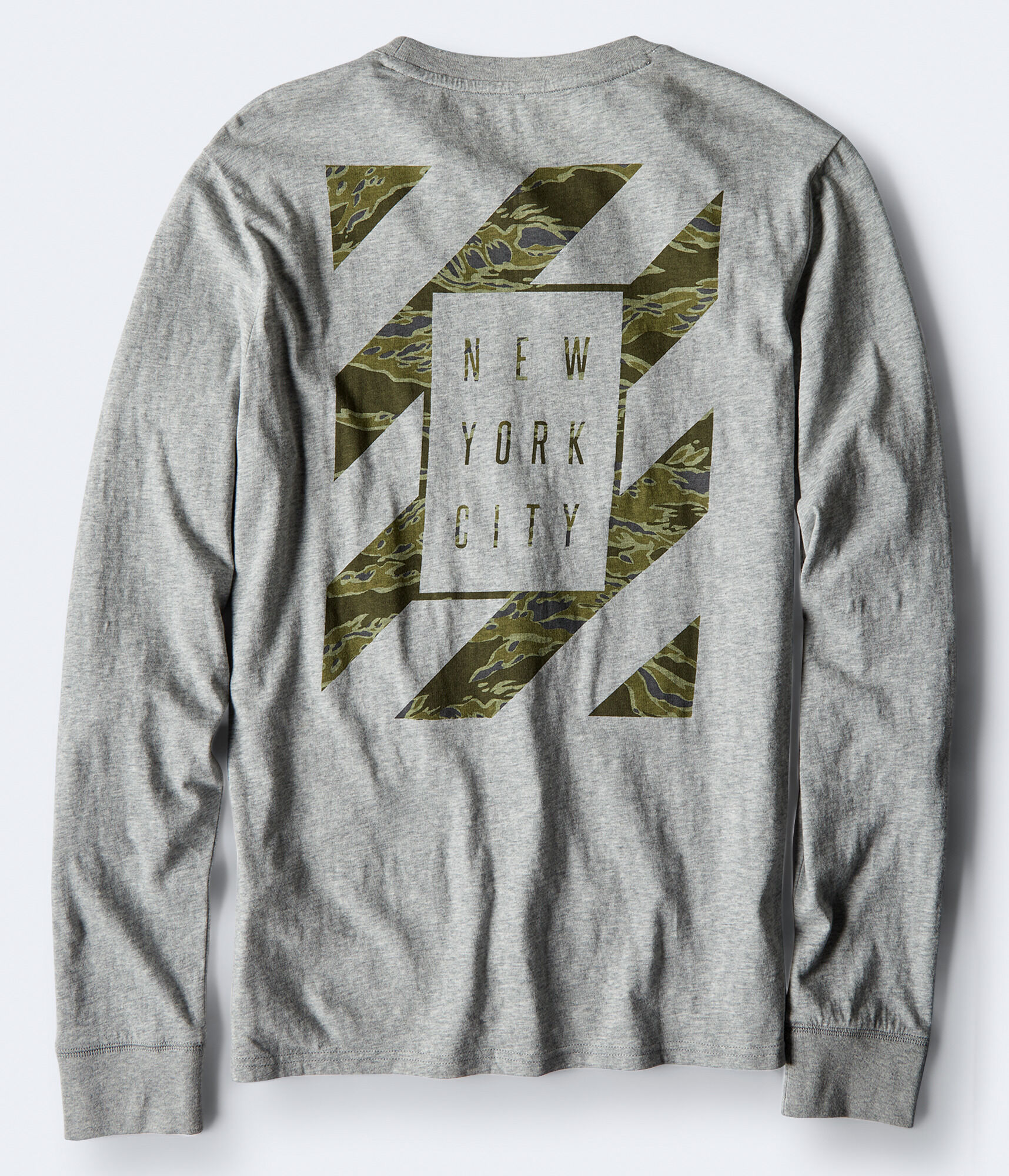 Long Sleeve Camo NYC Graphic Tee