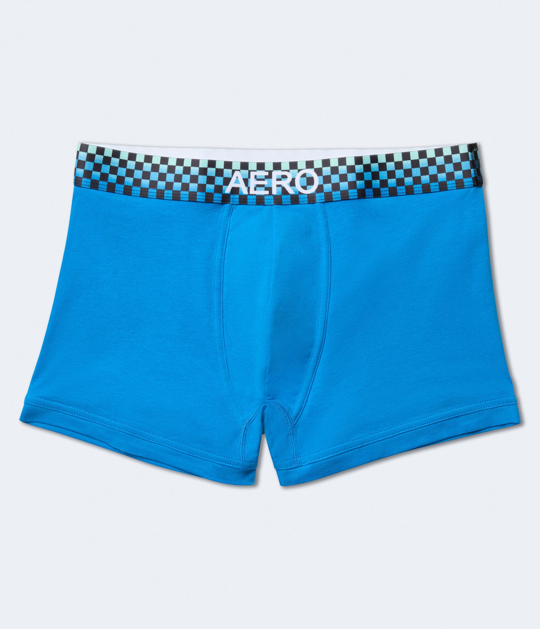 Checker Waistband Knit Trunks