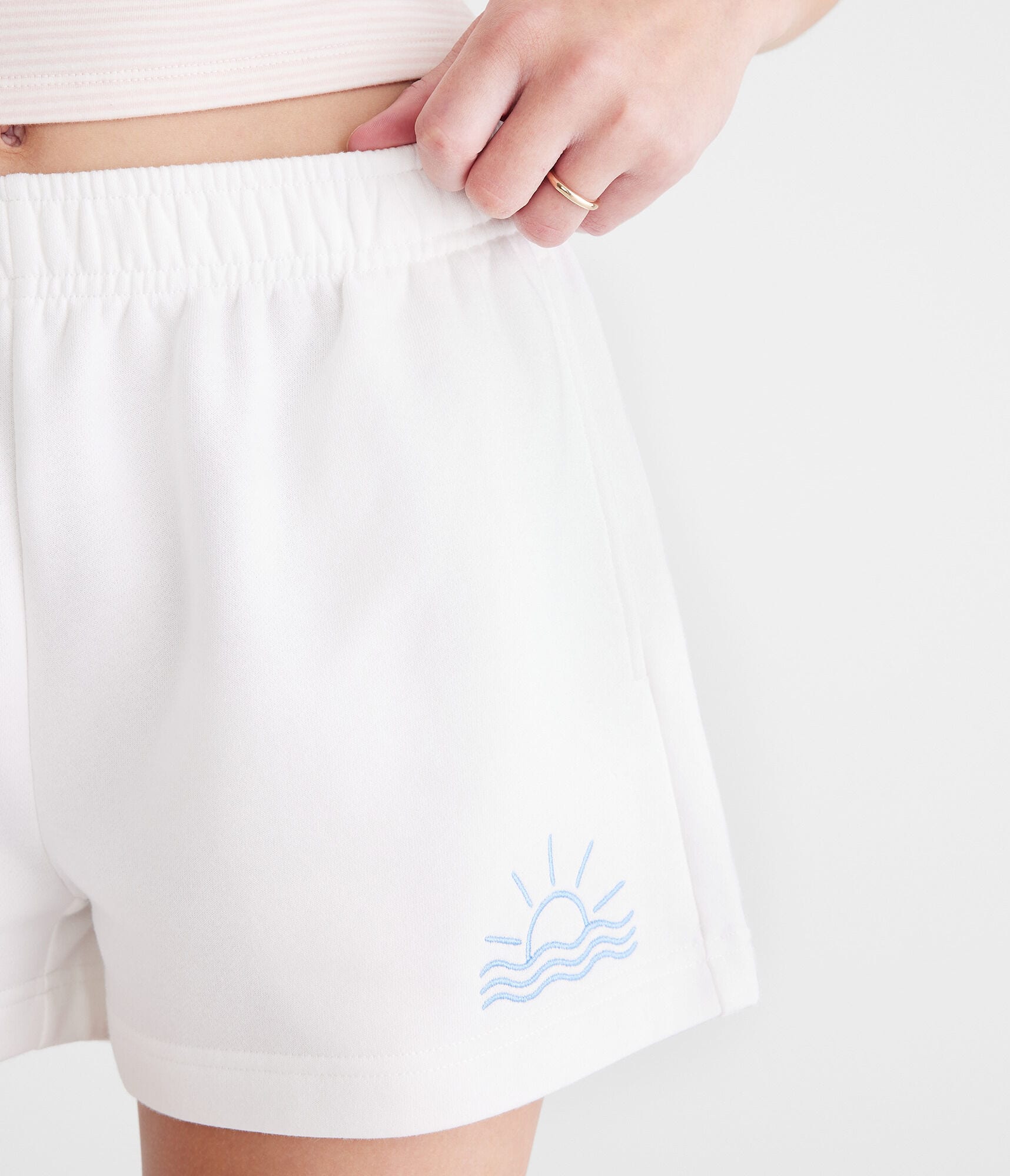 Sunkissed High-Waisted Fleece Shorts