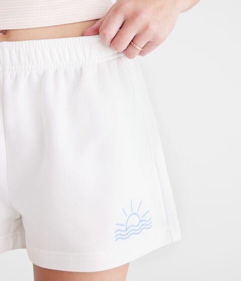 Sunkissed High-Rise Fleece Shorts Sunkissed High-Rise Fleece Shorts