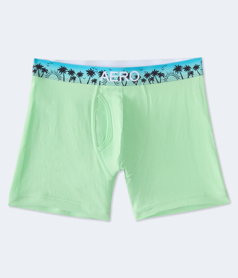 Palm Tree Waistband 4.5" Knit Boxer Briefs