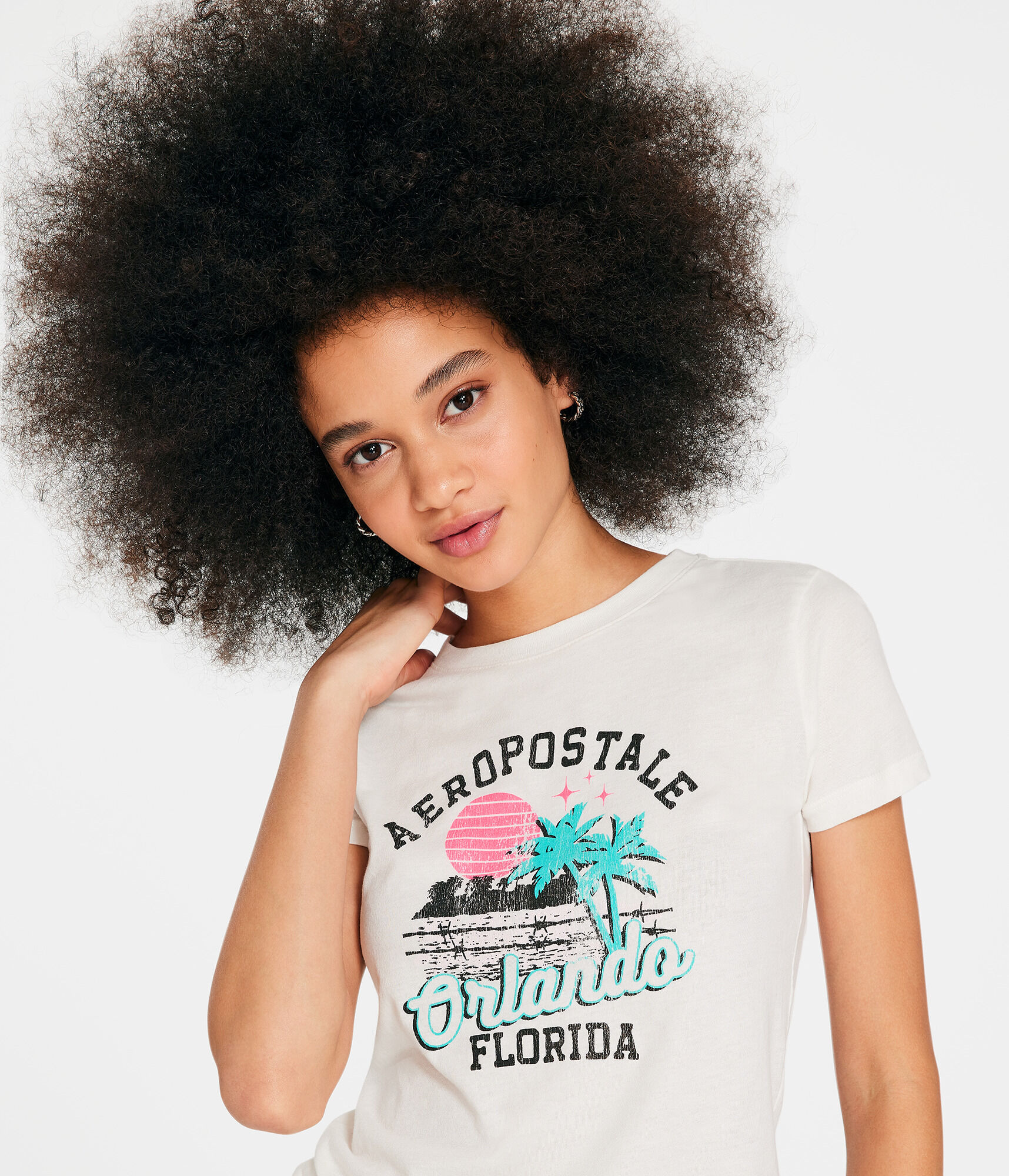 Aeropostale Orlando Palms Graphic Tee