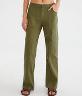 Mid-Rise Utility Cargo Pants