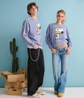Peanuts® | Aéropostale Western Snoopy Woodstock Hugs Crew Sweatshirt