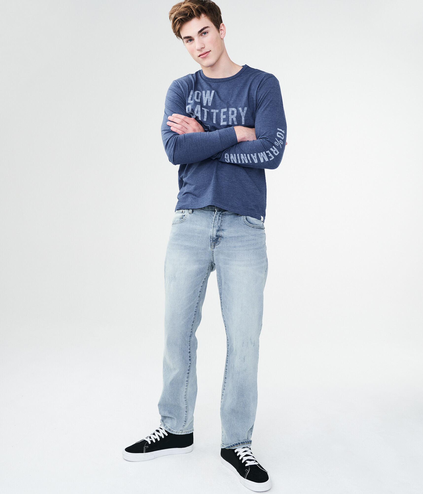 Straight Medium Wash Stretch Jean